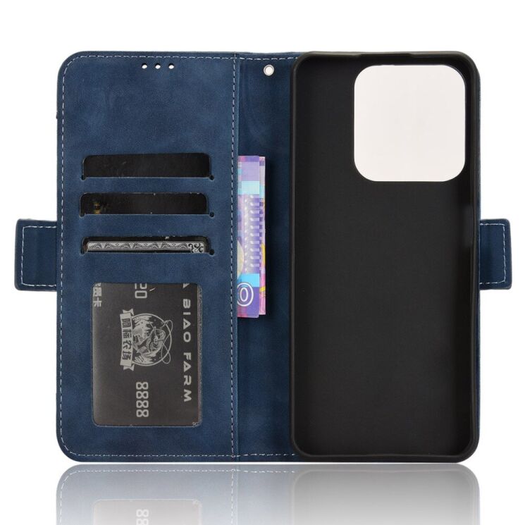 Чехол Deexe Wallet Stand для Realme C63 / C61 / Note 60x - Blue: фото 5 из 7