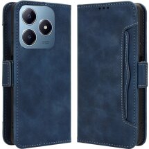 Чехол Deexe Wallet Stand для Realme C63 / C61 / Note 60x - Blue: фото 1 из 7