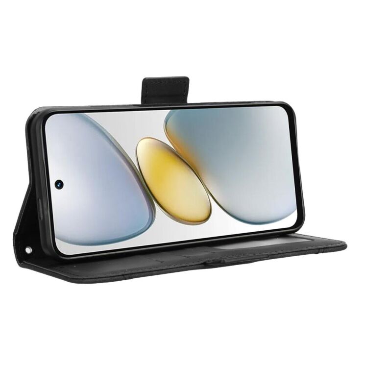 Чехол Deexe Wallet Stand для TECNO Spark Go 1 - Black: фото 4 из 7