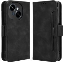 Чехол Deexe Wallet Stand для TECNO Spark Go 1 - Black: фото 1 из 7