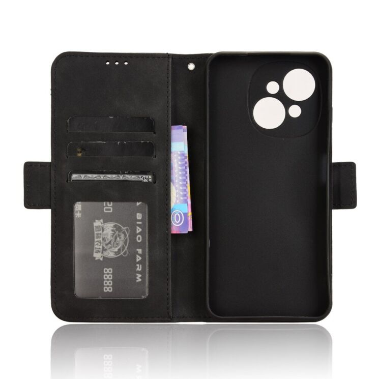 Чехол Deexe Wallet Stand для TECNO Spark Go 1 - Black: фото 5 из 7