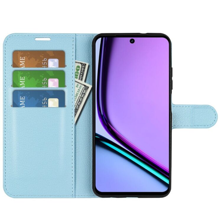Чехол-книжка Deexe Book Type для Realme C67 - Blue: фото 2 из 7