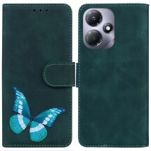 Чохол-книжка Deexe Butterfly Pattern для Infinix Hot 30 Play (X6835B) - Green: фото 1 з 6