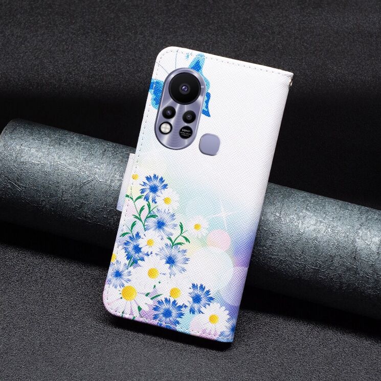 Чехол-книжка Deexe Color Wallet для Infinix Hot 11s NFC (X6812B) - Flower Butterfly: фото 5 из 7