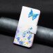 Чехол с рисунком Deexe Color Wallet для Motorola Moto G52 / G82 - Butterfly and Flowers (326804I). Фото 2 из 8
