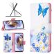 Чехол с рисунком Deexe Color Wallet для Motorola Moto G52 / G82 - Butterfly and Flowers (326804I). Фото 6 из 8