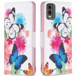 Чохол-книжка Deexe Color Wallet для Nokia C32 - Two Butterflies (327419E)