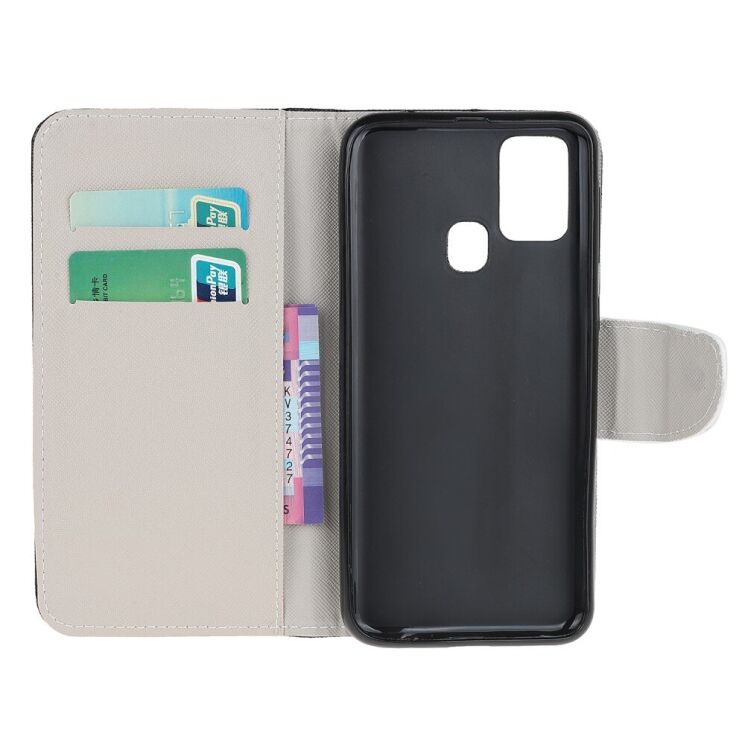 Чехол-книжка Deexe Color Wallet для OnePlus Nord N100 - Purple Butterfly: фото 6 из 6