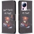 Чехол-книжка Deexe Color Wallet для Xiaomi 13 Lite - Bear (319107A)