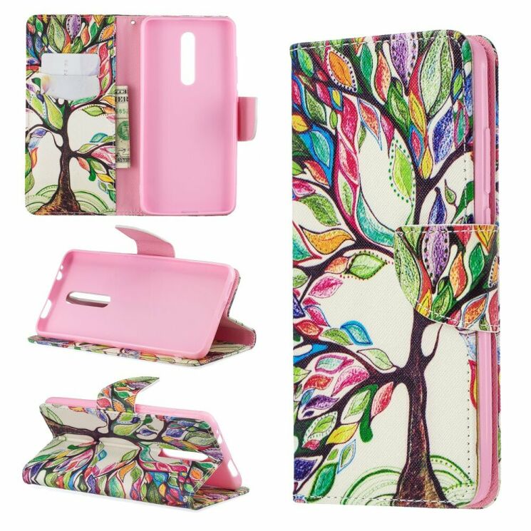 Чехол-книжка Deexe Color Wallet для Xiaomi Mi 9T / Mi 9T Pro / Redmi K20 / Redmi K20 Pro - Colorized Tree: фото 1 из 9