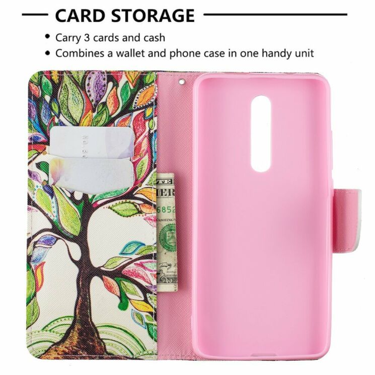 Чехол-книжка Deexe Color Wallet для Xiaomi Mi 9T / Mi 9T Pro / Redmi K20 / Redmi K20 Pro - Colorized Tree: фото 6 из 9