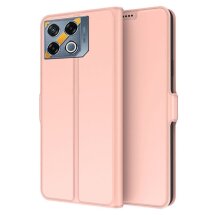Чехол-книжка Deexe Faro Wallet для Infinix GT 20 Pro - Rose Gold: фото 1 из 7