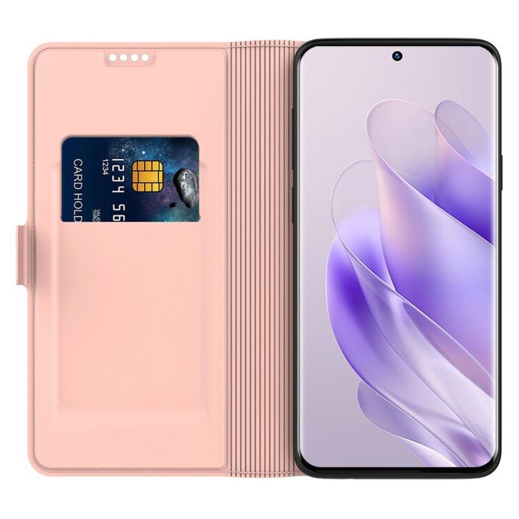 Чехол-книжка Deexe Faro Wallet для Infinix GT 20 Pro - Rose Gold: фото 2 из 7