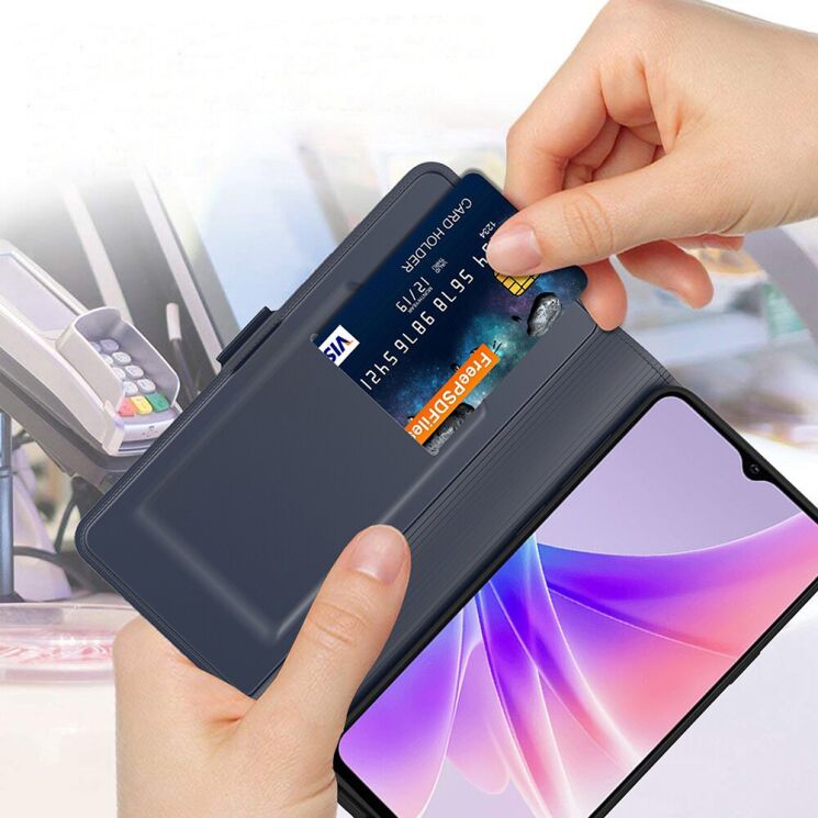 Чехол-книжка Deexe Faro Wallet для OPPO Reno 15 Pro - Black: фото 6 из 7