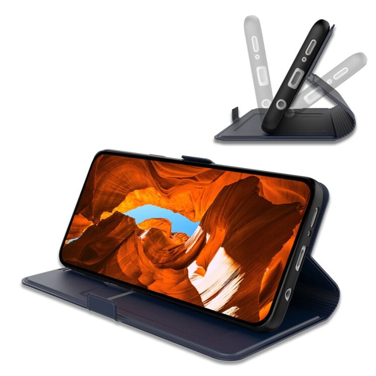 Чехол-книжка Deexe Faro Wallet для Samsung Galaxy A37 (A376) - Blue (406008L) Чехол-книжка Deexe Faro Wallet для Samsung Galaxy A37 (A376) - Blue: фото 3 из 7