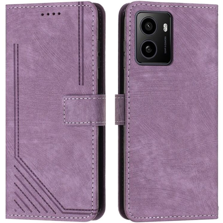 Чехол-книжка Deexe Lines Series для HMD Pulse / Pulse Pro / Pulse Plus - Purple: фото 1 из 12