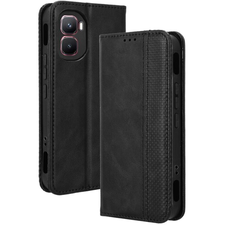 Чехол-книжка Deexe Retro Style для Infinix GT 50 Pro - Black (422402B) Чехол-книжка Deexe Retro Style для Infinix GT 50 Pro - Black: фото 1 из 19