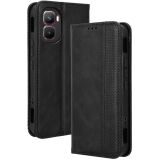 Чохол-книжка Deexe Retro Style для Infinix GT 50 Pro - Black: фото 1 з 19