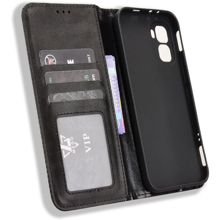 Чехол-книжка Deexe Retro Style для Infinix GT 50 Pro - Black (422402B) Чехол-книжка Deexe Retro Style для Infinix GT 50 Pro - Black: фото 5 из 19
