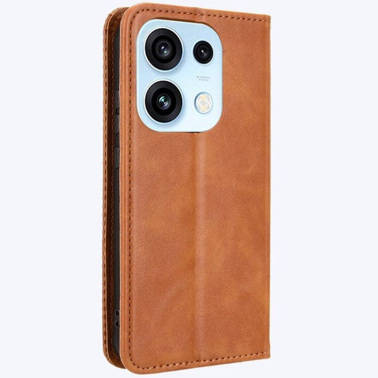 Чехол-книжка Deexe Retro Style для OPPO Reno 16 / 16 Pro - Brown: фото 8 из 18