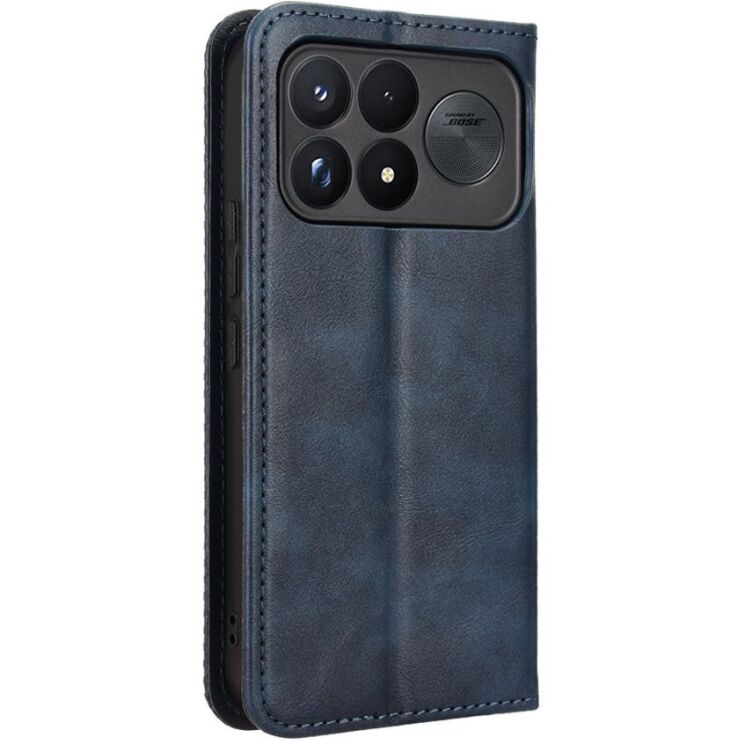 Чехол-книжка Deexe Retro Style для Xiaomi Poco F9 Ultra - Blue: фото 8 из 20