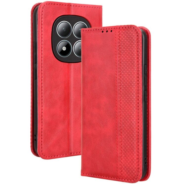 Чохол-книжка Deexe Retro Style для Xiaomi Redmi Note 15 Pro 5G - Red (405013R) Чохол-книжка Deexe Retro Style для Xiaomi Redmi Note 15 Pro 5G - Red: фото 1 з 18