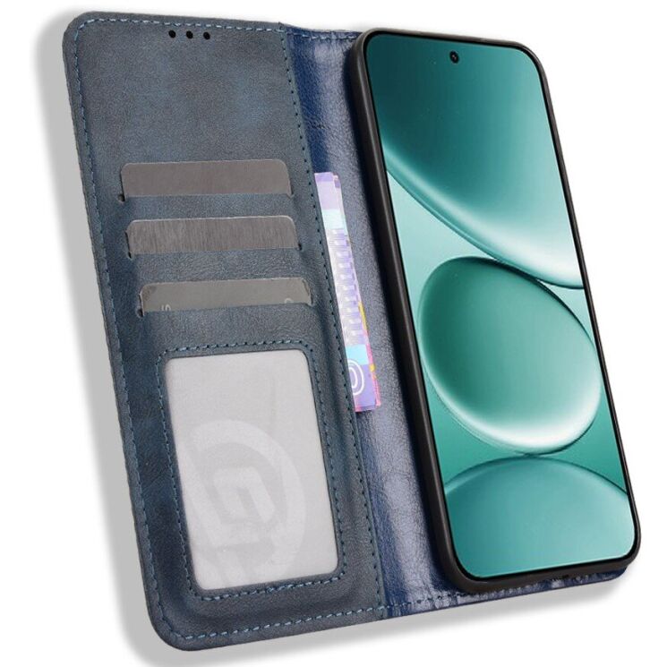 Чохол-книжка Deexe Retro Style для Xiaomi Redmi Note 15 Pro - Blue: фото 6 з 19