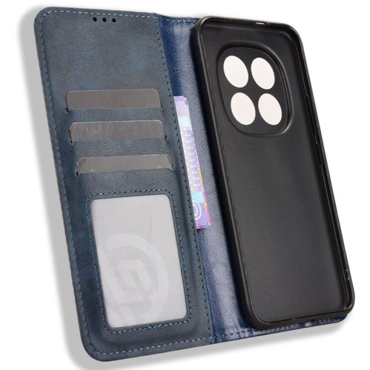 Чохол-книжка Deexe Retro Style для Xiaomi Redmi Note 15 Pro - Blue: фото 5 з 19