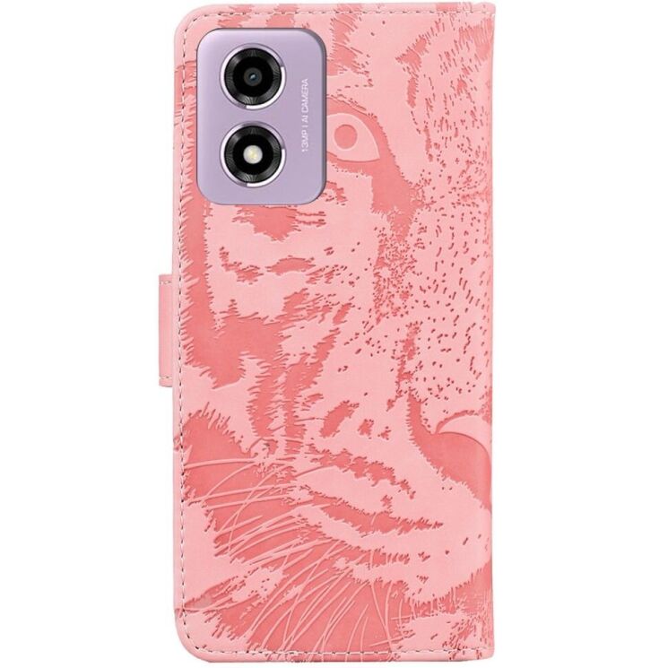 Чохол-книжка Deexe Tiger для Motorola Moto E14 / G04s - Pink: фото 6 з 7