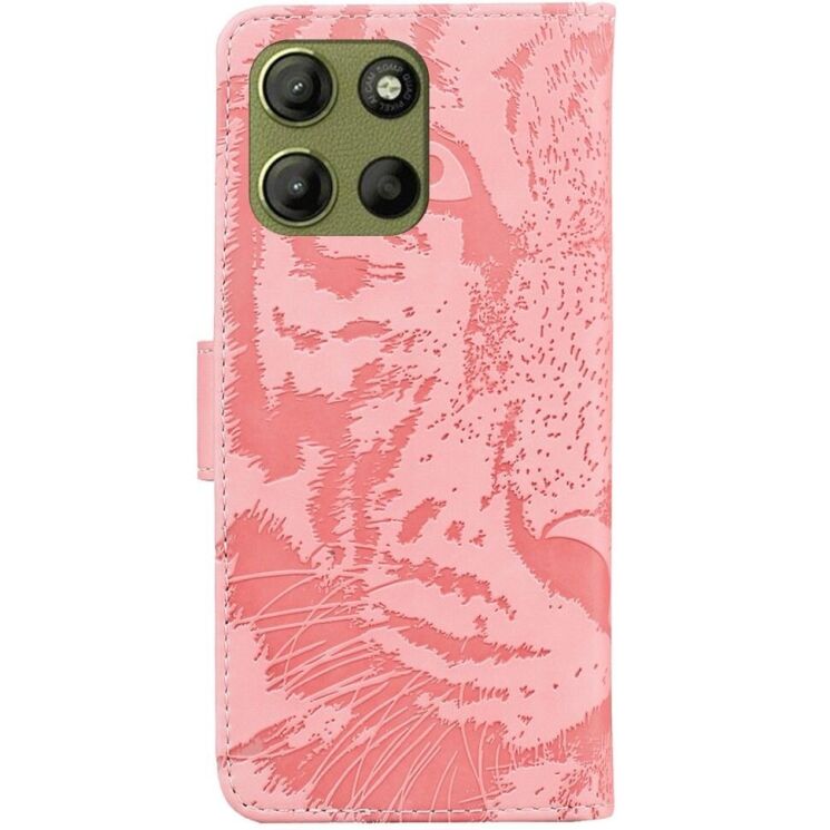 Чохол-книжка Deexe Tiger для Motorola Moto G15 - Pink: фото 6 з 7