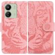 Чехол-книжка Deexe Tiger для Xiaomi Redmi 13C / Poco C65 - Pink (342570P)
