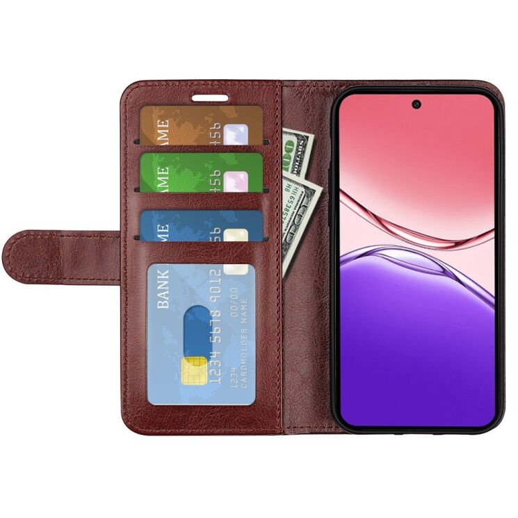 Чехол-книжка Deexe Wallet Style для Oppo A5 Pro (4G/5G) - Brown: фото 2 из 9