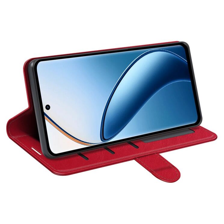 Чехол-книжка Deexe Wallet Style для Realme 12 / 12 Plus - Red: фото 3 из 7