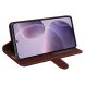 Чехол-книжка Deexe Wallet Style для Xiaomi Poco F6 Pro - Brown (354942Z). Фото 3 из 6