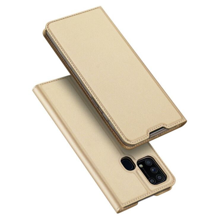 Чехол-книжка DUX DUCIS Skin Pro для Samsung Galaxy M31 (M315) - Gold (213954F) Чехол-книжка DUX DUCIS Skin Pro для Samsung Galaxy M31 (M315) - Gold: фото 1 из 15