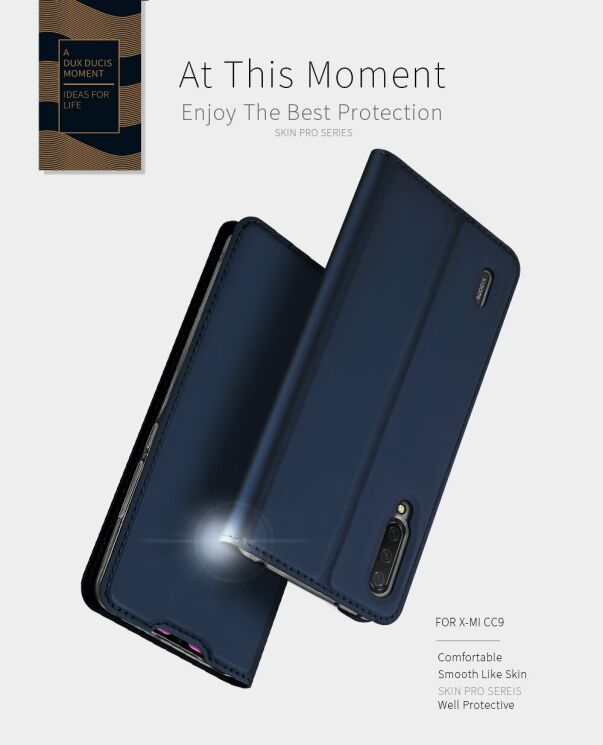 Чехол-книжка DUX DUCIS Skin Pro для Xiaomi Mi CC9 / Mi 9 Lite - Blue: фото 11 из 19