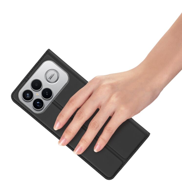 Чехол-книжка DUX DUCIS Skin Pro для Xiaomi Poco F8 Ultra - Black: фото 7 из 10