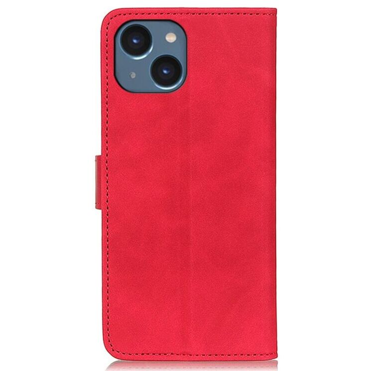 Чехол-книжка KHAZNEH Retro Wallet для Apple iPhone 15 - Red: фото 6 из 9