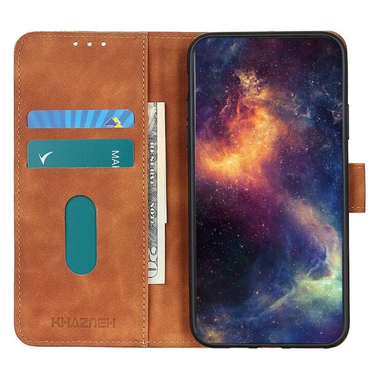 Чехол-книжка KHAZNEH Retro Wallet для Honor Magic 7 Lite - Brown: фото 3 из 8