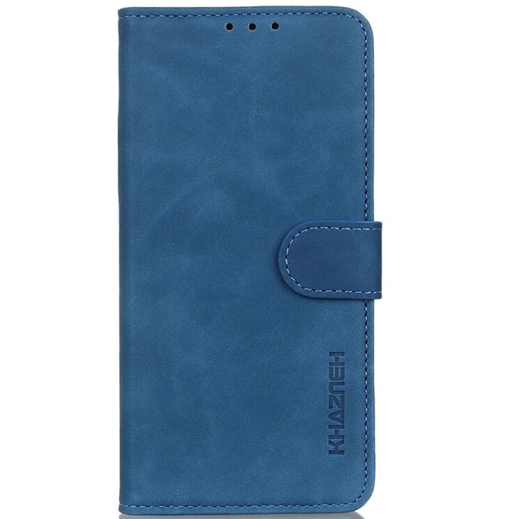 Чехол-книжка KHAZNEH Retro Wallet для Motorola Edge 50 Neo - Blue: фото 4 из 8