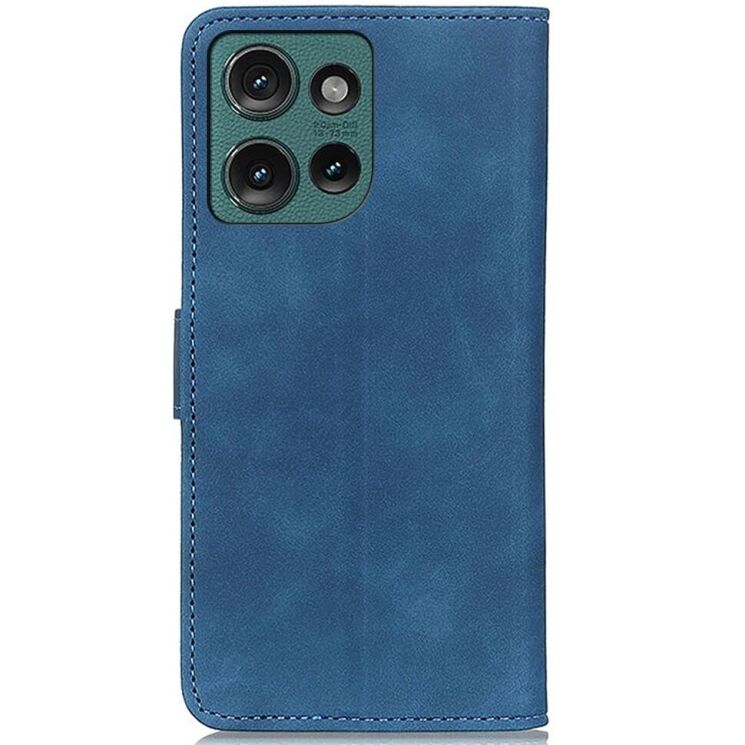 Чехол-книжка KHAZNEH Retro Wallet для Motorola Edge 50 Neo - Blue: фото 5 из 8
