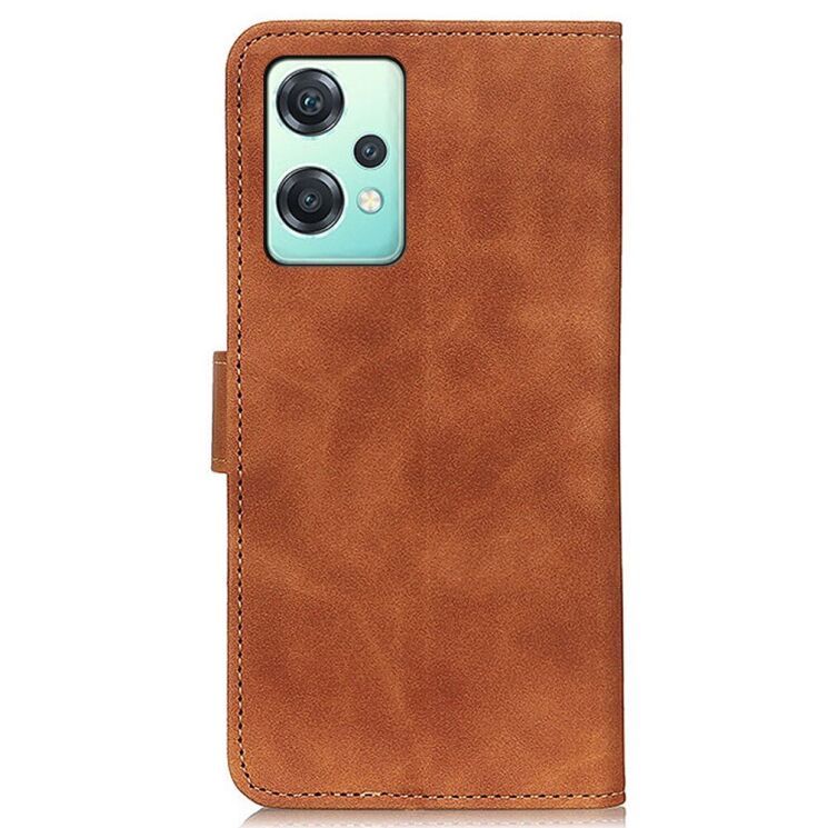 Чохол-книжка з застібкою KHAZNEH Retro Wallet для OnePlus Nord CE 2 Lite - Brown: фото 3 з 10