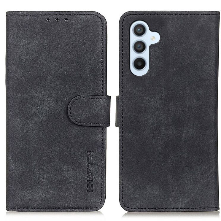Чохол-книжка KHAZNEH Retro Wallet для Samsung Galaxy A17 (A175) - Black: фото 1 з 8