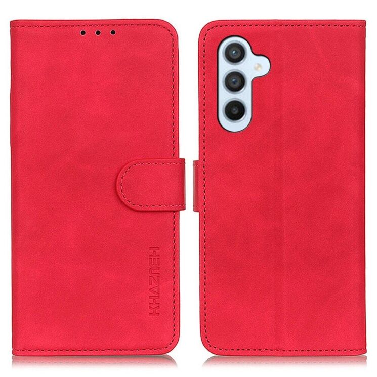 Чехол-книжка KHAZNEH Retro Wallet для Samsung Galaxy A54 (A546) - Red: фото 1 из 12