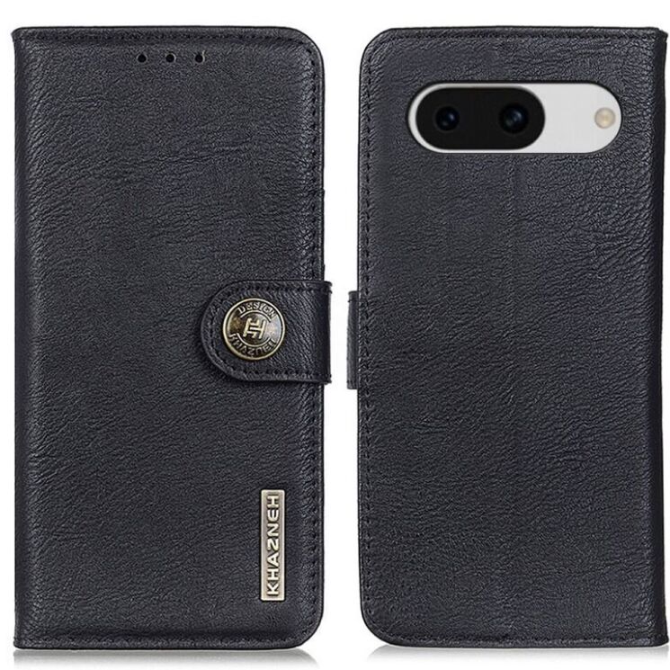 Чехол-книжка KHAZNEH Wallet Cover для Google Pixel 8A - Black: фото 1 из 8