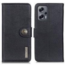 Чохол-книжка KHAZNEH Wallet Cover для Xiaomi Poco F5 / Redmi Note 12 Turbo - Black: фото 1 з 9
