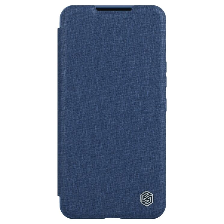 Чехол-книжка с защитой камеры NILLKIN Qin Pro для Samsung Galaxy S22 (S901) - Blue: фото 1 из 5