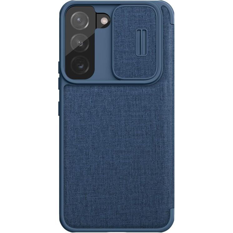 Чохол-книжка NILLKIN Qin Pro для Samsung Galaxy S22 (S901) - Blue: фото 3 з 4