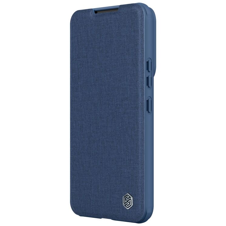 Чехол-книжка с защитой камеры NILLKIN Qin Pro для Samsung Galaxy S22 (S901) - Blue: фото 3 из 5