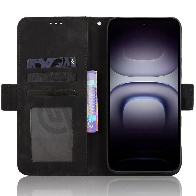 Чохол-книжка з кишеньками Deexe Wallet Stand для Infinix Hot 70 - Black (422006B) Чохол-книжка з кишеньками Deexe Wallet Stand для Infinix Hot 70 - Black: фото 5 з 17